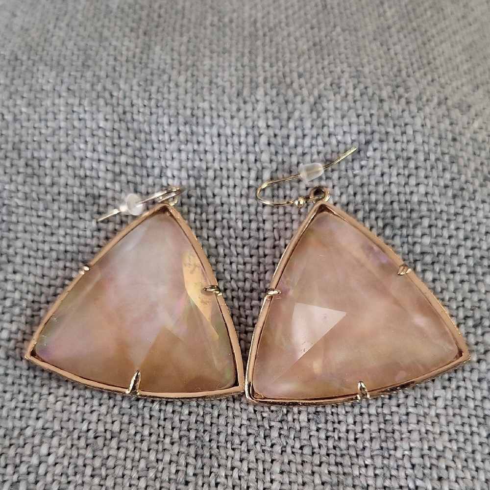 Kendra Scott Retired Maury Statement Earrings in Rose Gold